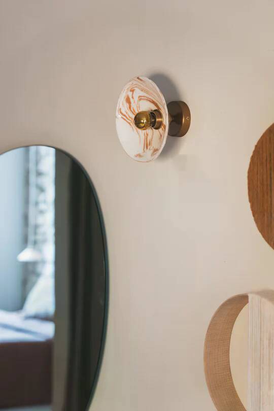 LISETTE - Glazed mixed earth - Wall light