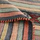 Red & Green Striped Kilim Rug, 130x205Cm
