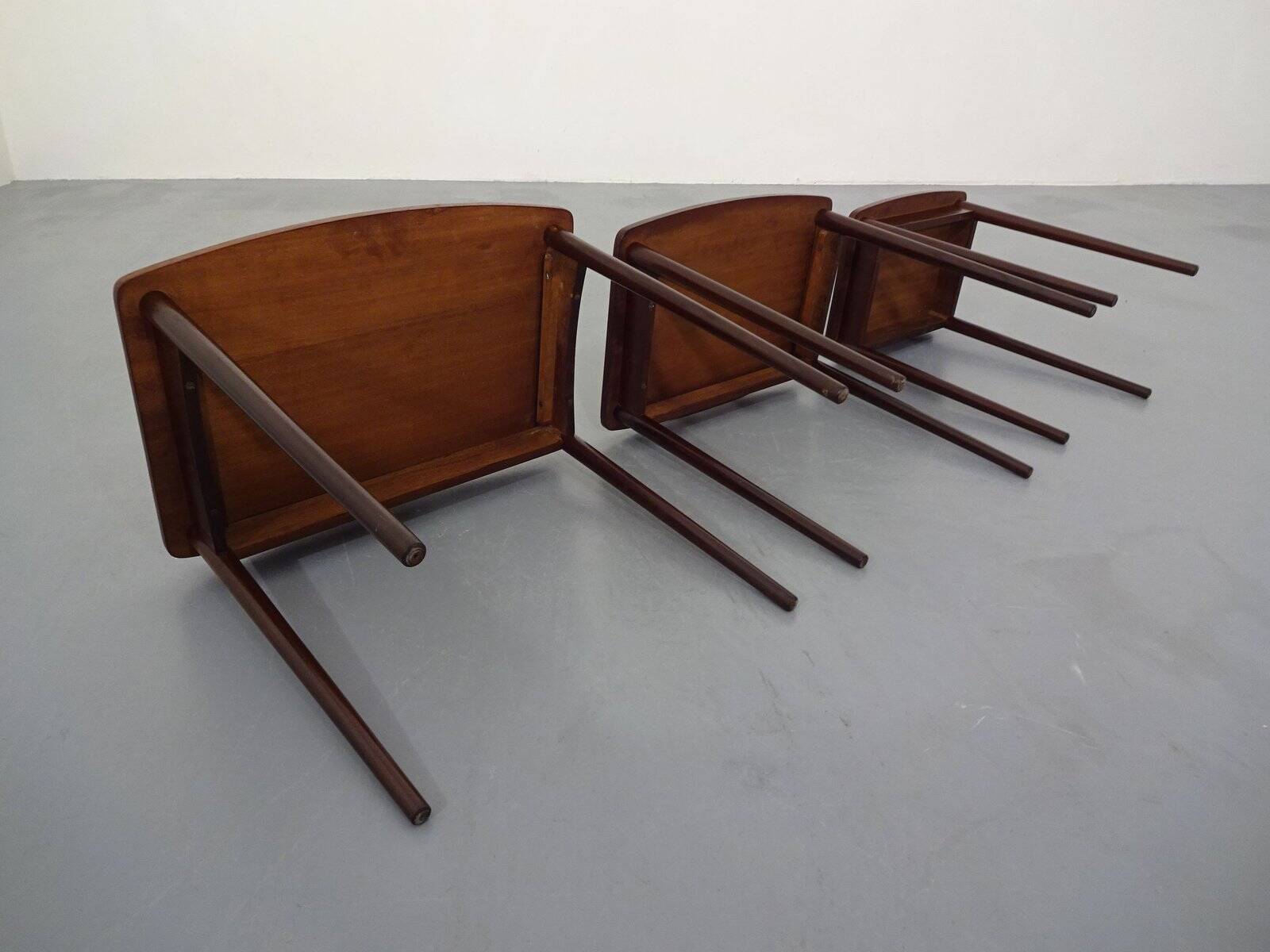Danish Rosewood Nesting Tables, 1960s, Set of 3