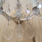 Glass wall lamp and tassels
