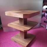 Coffee table walnut magnifying glass
