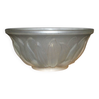 ART DECO molded glass cup signed Etling France