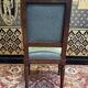 Set of 6 Louis XVI style chairs in green velvet