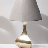 Pair of Postmodern Brass Table Lamps by Montagna Grillo and Tonello, Italy