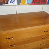 Vintage chest of drawers from the 60s honey color