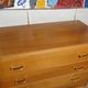 Vintage chest of drawers from the 60s honey color