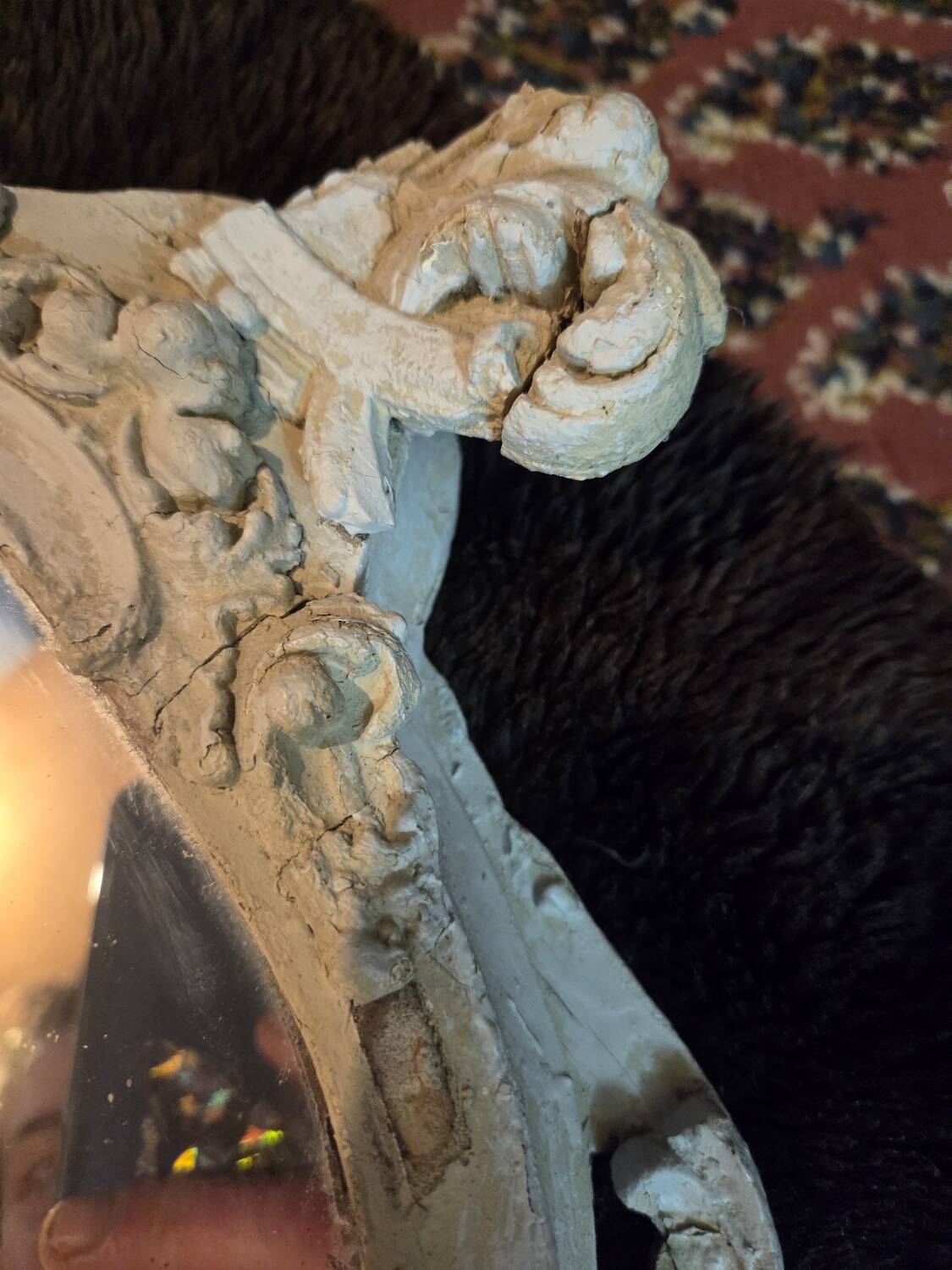 Antique 19th Century Dutch Trumeau Mirror – Rococo Style