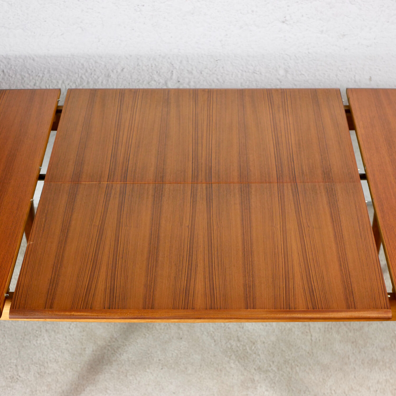 Scandinavian-style extendable teak table