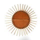 Golden metal sun mirror, 1950s 4àcm