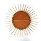 Golden metal sun mirror, 1950s 4àcm