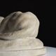 Marble sculpture of a reclining lion