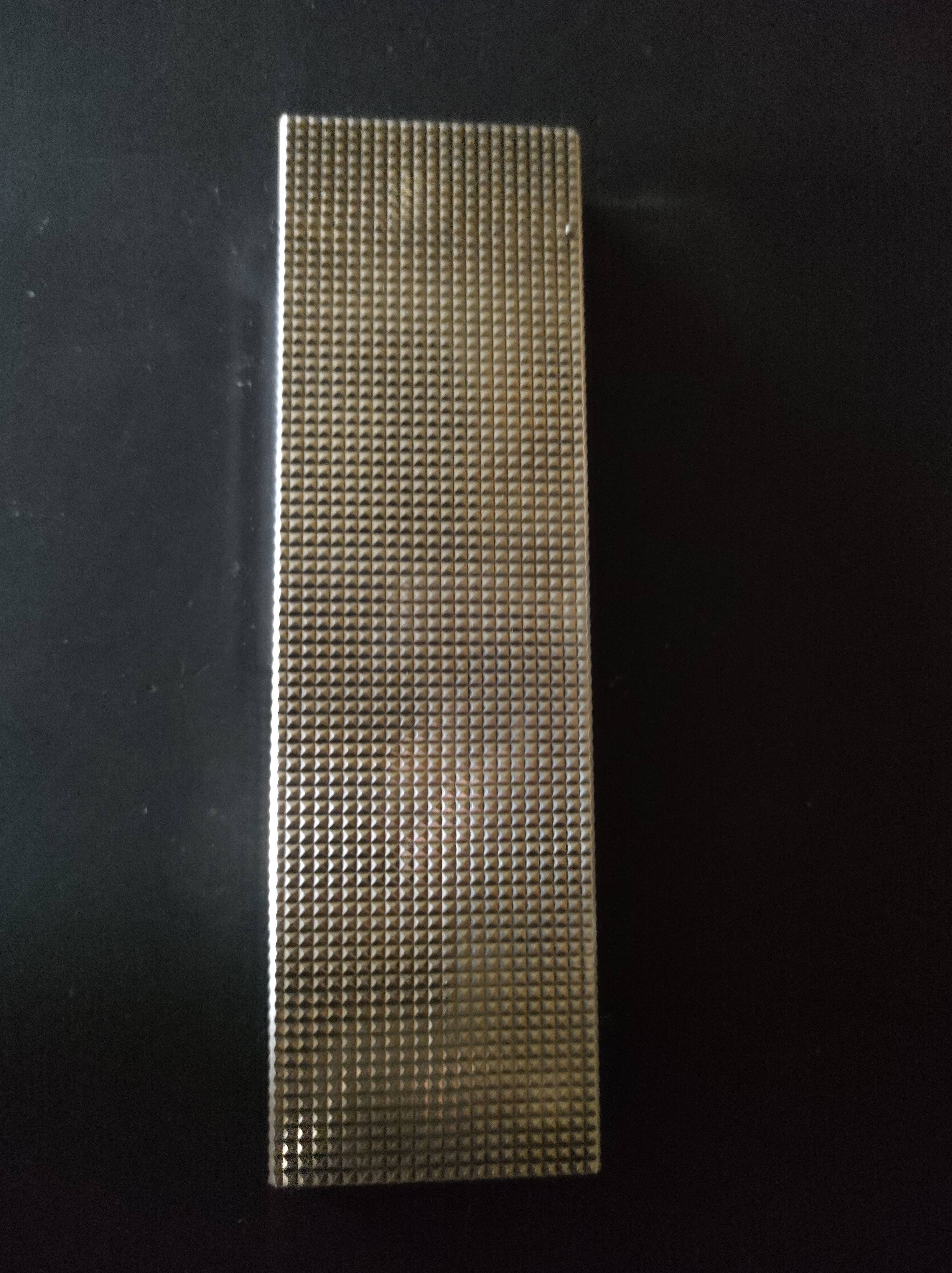 Dupont silver metal table lighter, numbered