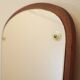 Mirror in a wooden frame, Danish design, 1980s, made in Denmark