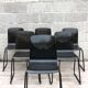 Lot de 6 chaises vintage Galvanitas S23