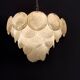 Handcrafted chandelier with Murano glass and handmade alabaster discs.