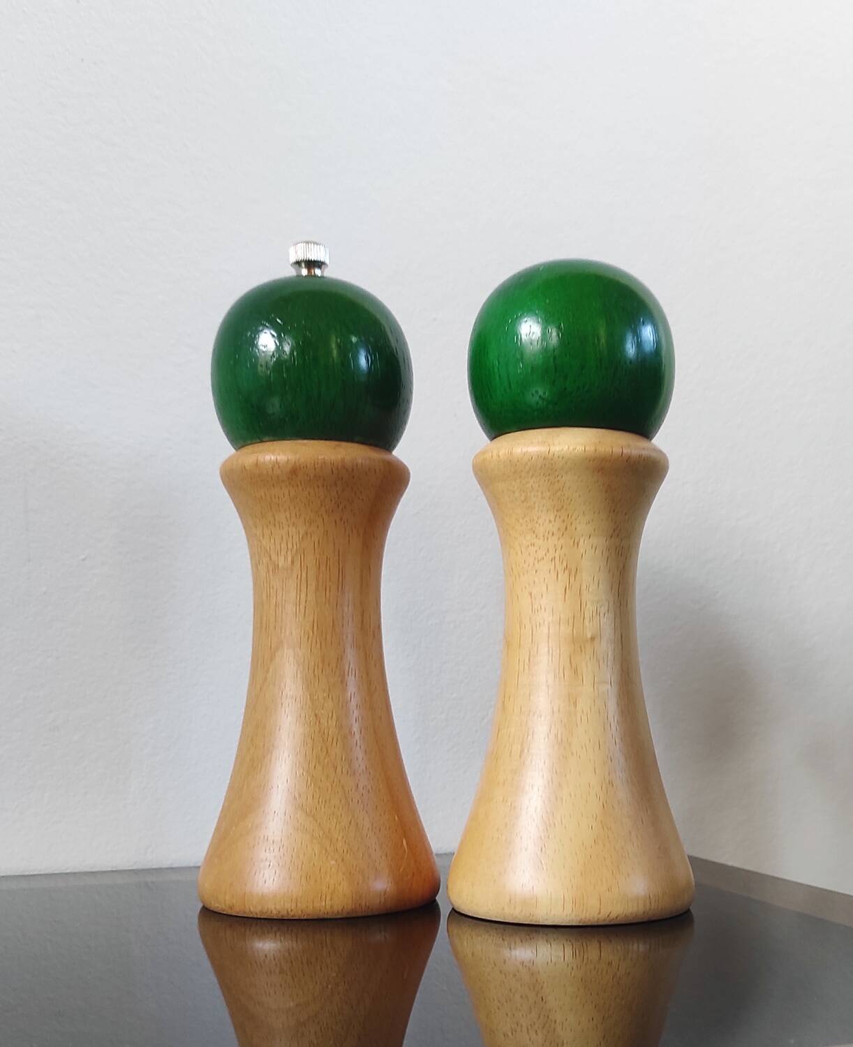 Vintage Scandinavian salt and pepper shaker duo