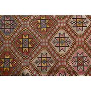 1970s Vintage Turkish Hand-Knotted Wool Cotton Brown Area Rug 157x277