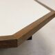 Table basse hexagonale en wengé 1960