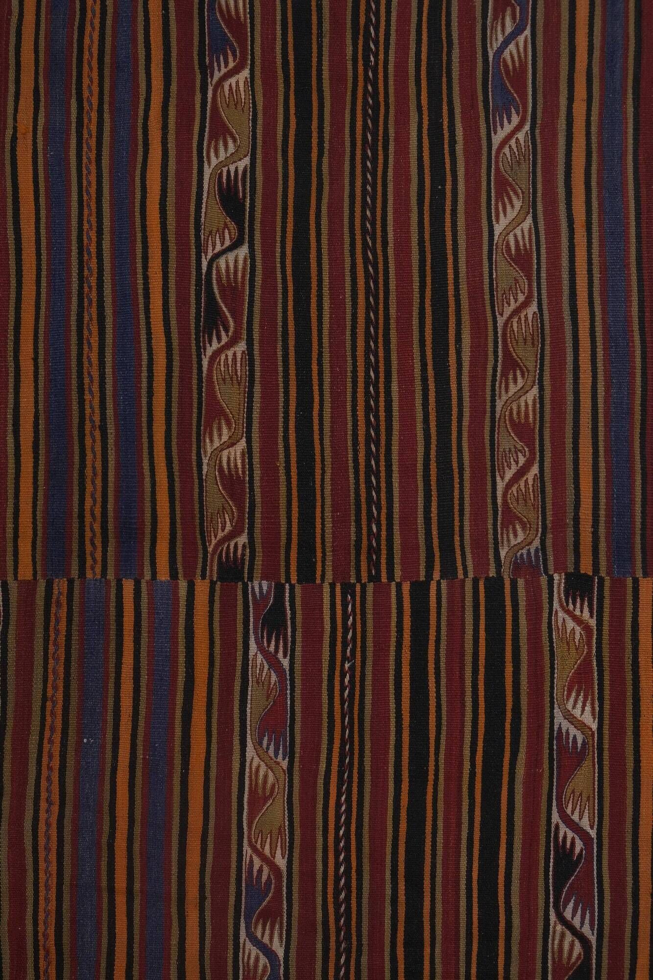 Vintage Turkish kilim, handwoven, 277x344 cm.