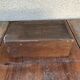 Boite rangement en bois pays basque avec couvercle vintage