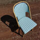 Pair of chairs bistro paris terrace in rattan and caning