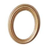 Small oval golden frame