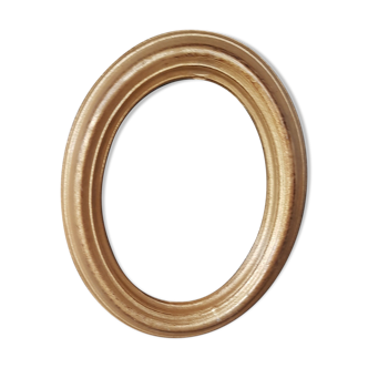 Small oval golden frame