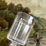 8 Baccarat cut crystal white wine glasses, Chicago model