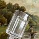 8 Baccarat cut crystal white wine glasses, Chicago model