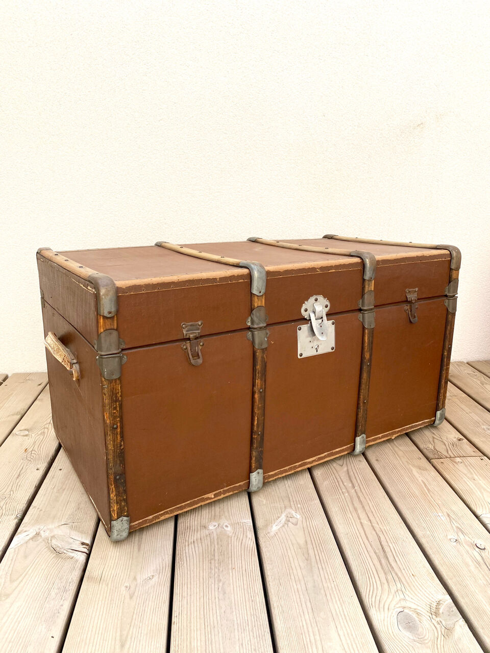 Ancient travel trunk
