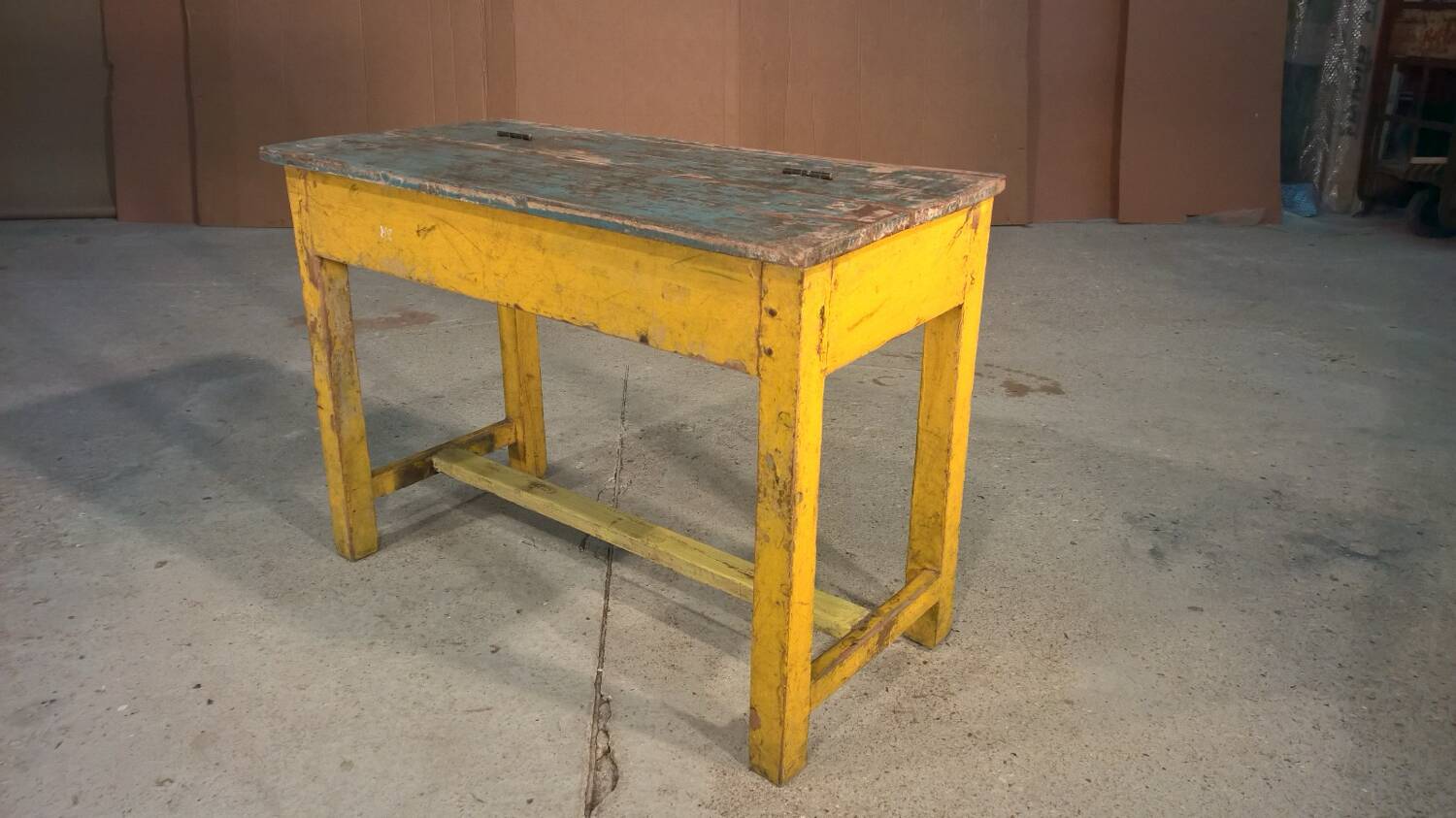 Old school desk made of Burmese teak.