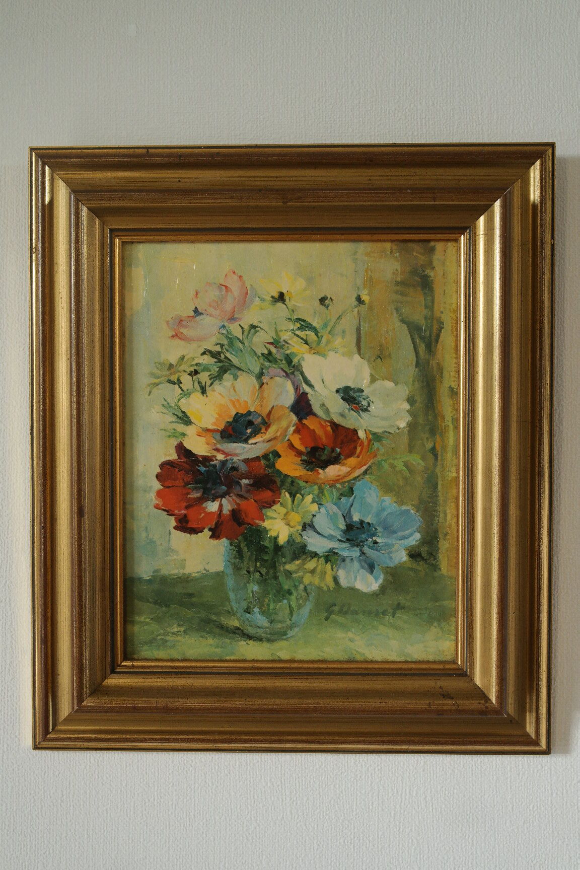 Painting bouquet of anemones
