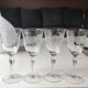 Set of 6 Large stemmed wine glasses