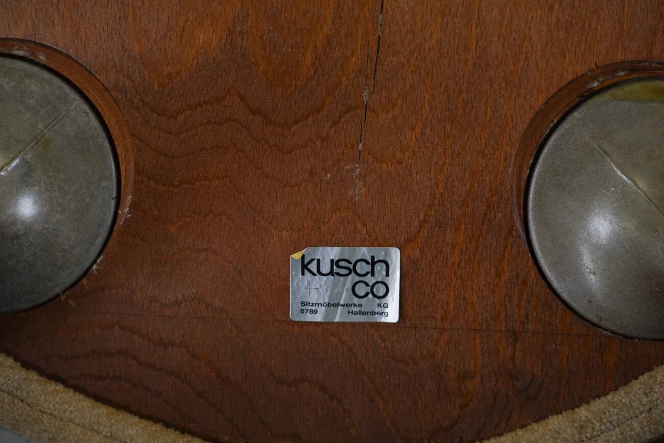 Vintage Hay Rey dining chairs by Bruno Rey for Kush Co, Switzerland 1970s set of 4
