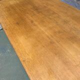 Vintage table oak and metal feet compass