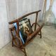 Rattan magazine rack
