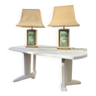 Pair of vintage Jean-Claude Mahey lamps