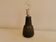 Danish green/brown ceramic table lamp, estimated 1960s.