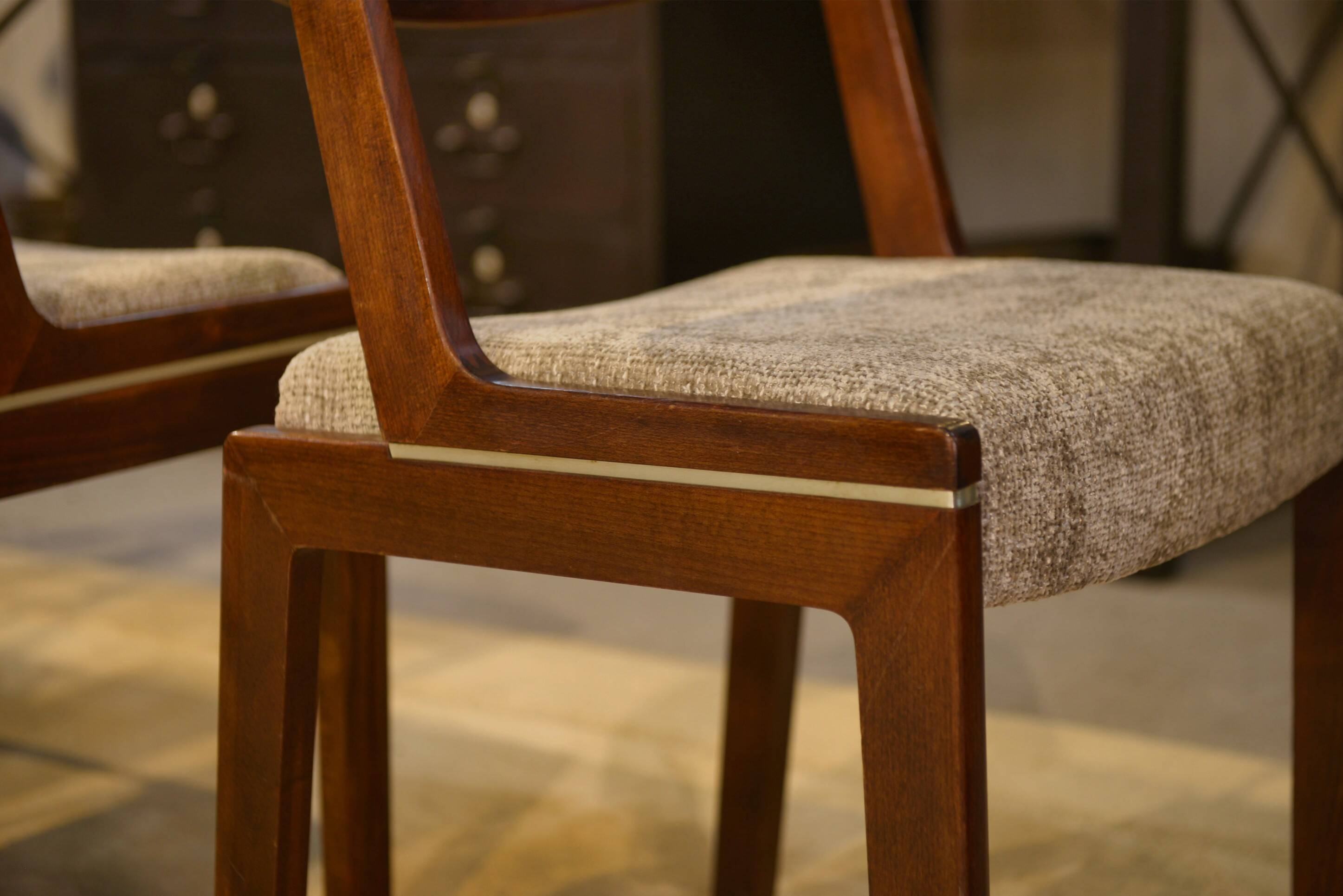 Set of 4 Scandinavian chairs from the 1960s.