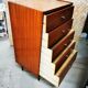 Commode 5 tiroirs vintage année 50 / 70