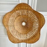 Hanging flower in wicker rattan