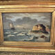 Oil on wood 19th century