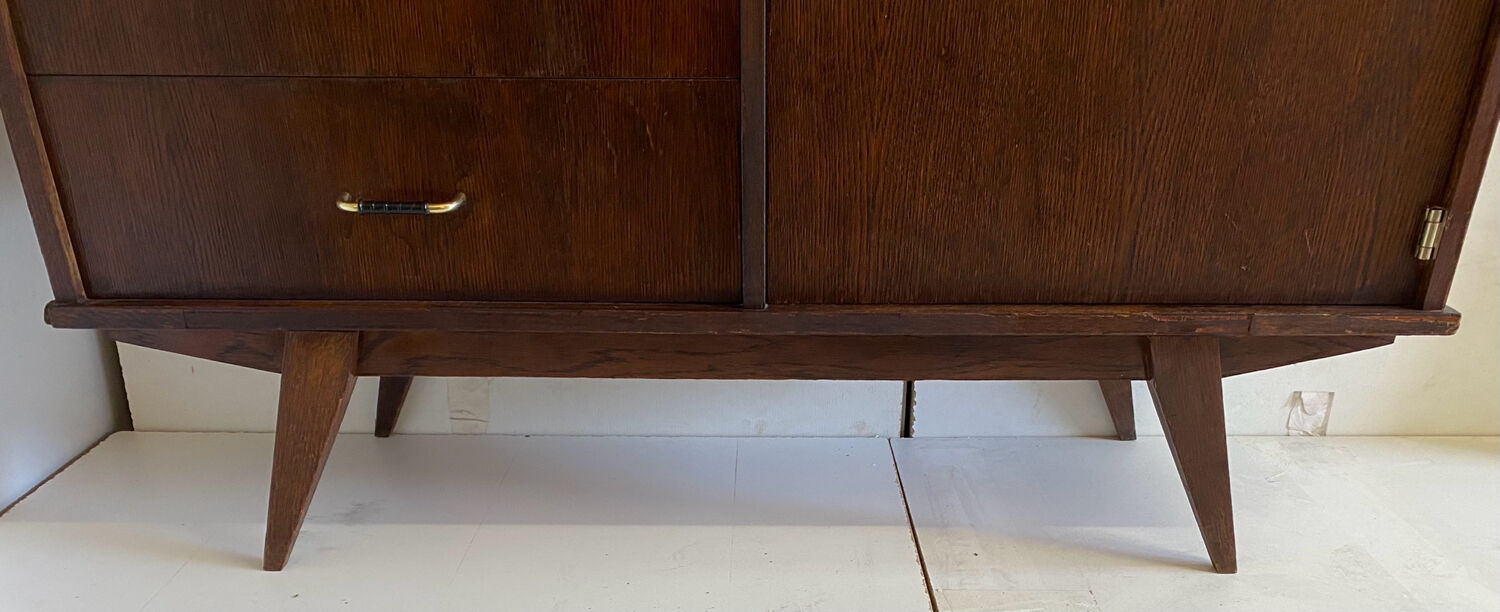 Enfilade vintage pieds compas de 1958