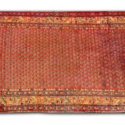 Long handmade wool persian runner traditional oriental rug- 105x320cm