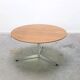 Circular coffee table in oak by Arne Jacobsen for Fritz Hansen, 1960s