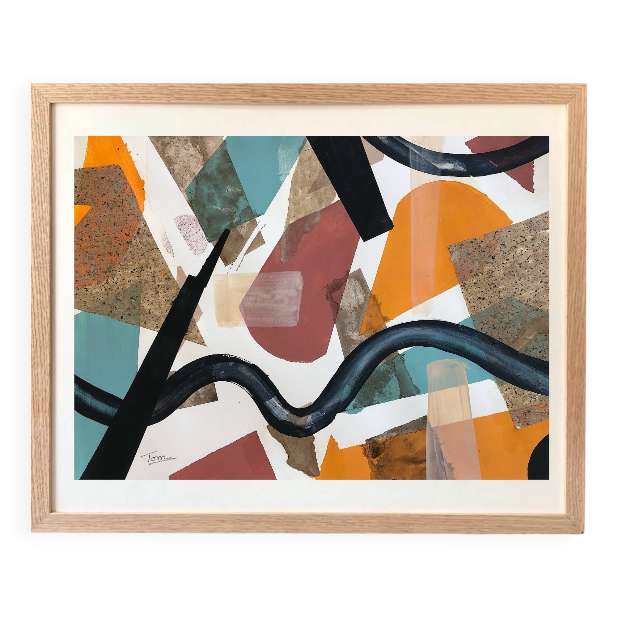 Original and unique hand-painted abstract painting