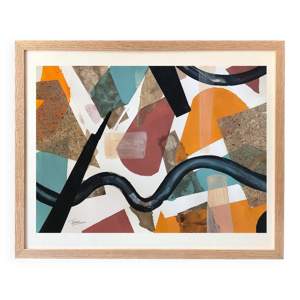 Peinture abstraite originale - main