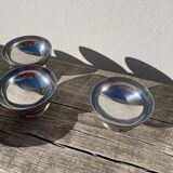 10 stainless steel cups 1970