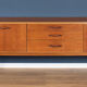 Retro teak 1960s avalon long mid century sideboard
