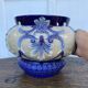 Earthenware pot cover in slipware from the Fives Lille factory